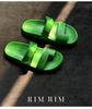 Qualidade High-End Dongguan Couro Genuíno Original Sapatos Femininos Estilo Normcore Sandálias Slip-On Solado Macio Casual Férias Sapatos de Praia