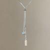 Collar de Perlas Cuadradas con Tirón de Marca para Mujer Verano 2024 Nuevo Explosivo Nicho de Lujo Ligero Elegante Cadena para Clavícula Cadena de Collar de Alta Gama