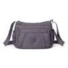 Bolso Cruzado para Mujer Estilo Simple de Tela Oxford Gran Capacidad Bolso de Hombro de Nylon Multicapa Bolso Casual para el Trabajo Ligero