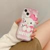 Capa de celular HelloKitty Hello Kitty com gradiente em pó para Apple 15 iPhone14promax Full 13 Soft