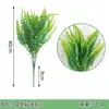 Plantas Verdes Transfronterizas Arreglo Floral de Boda Persa Pequeño de 7 Ramas Decoración Pino Verde Hojas Verdes Artificiales Hojas de Eucalipto Helecho