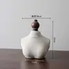 Soporte de Exhibición de Collar de Retrato de Madera para Cuello Modelo de Colgante de Joyería Soporte de Joyería Puesto de Transmisión en Vivo de Joyería Exhibición de Ventana
