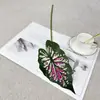 Planta Verde de Novo Produto Transfronteiriço Folha de Calla Folha de Begônia Folha de Taro Colorida Planta Guia de Corredor de Casamento Parede de Plantas Design Floral DIY