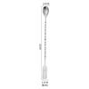 Colher de Bar de Aço Inoxidável 304 com Cabo Longo Colher de Bar de Duas Cabeças Colher Criativa Espiral para Mexer Colher de Bartending KTV Vara para Mexer