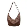 Bolsa tote de couro macio, retrô, minimalista e de grande capacidade para mulheres, nova coleção de outono, exala uma vibe sofisticada, adequada para o trabalho e o dia a dia, pode ser carregada no ombro ou na transversal.