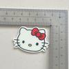 Nueva serie de gato KT con estampado de leopardo para otoño e invierno, estrella de cinco puntas, lazo, accesorios acrílicos, tocado DIY, material hecho a mano, lote