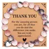 Aliexpress Moda Transfronteriza Creativa Patrón de Cebra Rosa Corazón Pulsera Única Regalo Día de la Madre Cumpleaños Joyería de Mano con Cuentas