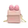 Bolso de Cadena para Niñas a la Moda Estilo Coreano, Lazo Dulce, Elegante Bolso Cruzado con Letras para Bebé, Nuevo Monedero Infantil