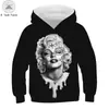 Outlet de fábrica una generación de Europa y Estados Unidos Nuevo holgado impresión digital 3D de gato negro moda ropa para niños suéter sudadera con capucha