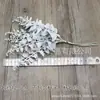 Guirnalda Mori DIY Escenario T Tocado Exagerado Hojas Blancas Simuladas Flores Piñas Material de Joyería Nupcial