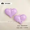 Colgante de Corazón Acrílico con Agujero para Colgar Encanto Hecho a Mano para Bolso Materiales para Abalorios Accesorios Llavero Colorido