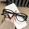 TR30271 Nuevas Gafas Europeas Ojo de Gato Moda Tendencia Anti-luz Azul Personalizadas Simples Gafas para Miopía