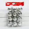 Bola de Navidad al por mayor transfronteriza 3 cm Adorno para árbol de Navidad Bola colgante Bola brillante mate con purpurina Día de Año Nuevo Navidad