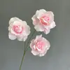 Simulação de 3 Galhos Longos Arranjo de Casamento Rosa Diamante Caminho de Flores Rosa Empréstimo Flor Rosa Rosa Leffie Flor Decorativa