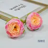 Flor de Peônia Pequena Europeia Flor de Peônia Redonda Artificial Caixa de Flor de Peônia Roupas Grampo de Cabelo Adorno de Cabeça Pacote de Material DIY Caixa de Açúcar Chapéu Flor de Sapato