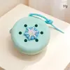 Bolsa de Agujero de Silicona con Dibujo Animado Spot, Mini Billetera para Monedas, Bolsa DIY para Cosméticos, Bolsa para Auriculares, Colgante para Llavero, Regalo