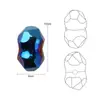 Contas de vidro cristal galvanizado contas de amendoim novos acessórios de joias diy contas soltas pulseira acessórios de cabelo fabricantes