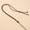 Cordón Sencillo para Collar Adecuado para Usar Joyería Dorada, Cordón para Colgante DIY, Correa de Cuello Trenzada Semi-Terminada, Ajustable