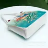 2026 Nuevo Estilo Estilo Étnico Bolso Jacquard Dorado para Mujeres de Mediana Edad y Mayores, Bolso Pequeño de Lona Estilo Dibujos Animados, Bolso de Hombro, Bolso de Mano