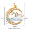 L31 L43 joias DIY microincrustadas Raposa ferradura Raposa vaca unicórnio girafa dinossauro elefante