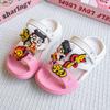 Nuevas Pantuflas de Dibujos Animados Little Nezha para Padres e Hijos, Sandalias de Moda de Suela Plana para Niños y Niñas, Antideslizantes y de Suela Suave