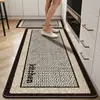 Tapetes de Piso para Cozinha São Antiderrapantes, Resistentes a Óleo, Limpáveis com Pano, Laváveis, Absorventes de Água, Absorventes de Óleo, Resistentes à Sujeira, Novo Modelo 2026 para Uso Doméstico