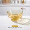 Tigela de vidro âmbar para forno de micro-ondas resistente a altas temperaturas tigela doméstica para macarrão tigela de salada tigela de arroz tigela de sopa conjunto de louças