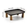 Estante Elevado de Almacenamiento Estilo Crema Transfronterizo para Escritorio Cafetera Esquina Té Bolsitas Bocadillos Bandeja de Almacenamiento Venta al por Mayor en Stock