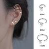 Aretes de Diamante Brillante de Circonio de Cuatro Garras de Plata Esterlina S999 para Mujer, Simples, Compactos, Luminosos, de Alta Gama, Elegantes, Aretes de Lujo Accesible