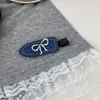 Pinza para el Cabello con Lazo de Mezclilla Azul Coreana Dulce Fresca Linda Chica Corazón Flequillo Clip Lateral Pinza Versátil Accesorio para el Cabello