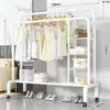 Secador de roupas quarto secador de roupas para casa cabideiro simples prateleira cabideiro de varanda para pendurar roupas secador de roupas de varal duplo interno