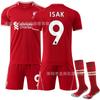 2526 Club Secado Rápido No. 11 Salah Jersey Uniforme de Equipo Infantil Liverpool Local Nota Conjunto de Uniforme de Fútbol