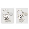 Perro meneando la cabeza creativo metal móvil colgante llavero perro zodiaco pequeño regalo metal colgante llavero
