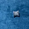 Fuerte Retención de Color Chapado en Oro de 14K Zirconia Cuentas Espaciadoras de Agujero Grande Encaje Passepartout Bandeja de Flor de Doble Cara Cristal Accesorios para Hacer Joyería con Cuentas DIY