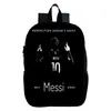 Messi Messi's Nueva Mochila Escolar para Niños Personalizable DIY Mochila para Estudiantes Niños y Niñas Mochila de Jardín de Infancia
