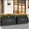 Suporte de Flores de Aço Inoxidável para Exterior Vaso de Flores Varanda Sala de Estar Vaso de Chão Pátio Calha de Flores Divisória de Cerca Caixa de Plantio Canteiro de Flores
