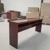 Mesa de Reunión Doble Sala de Reuniones Mesa de Capacitación Combinación de Mesa y Sillas de Reunión Mesa Larga de 1.2 m Escritorio de Madera