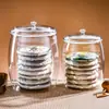 Frasco Sellado de Plástico Transparente Grado Alimenticio Té Medicina Tradicional China Dinerel Frasco de Almacenamiento Dulces Galleta Snack Frasco de Almacenamiento Grande