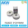 Fabricante de Cixi Rodamiento Miniatura F628Zz 8*24*8mm Rodamiento con Brida con Anillo de Retención