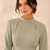 Colar Sexy em Forma de Y com Franjas para Mulheres, Estilo Europeu e Americano, Corrente para Clavícula com Pingente de Gota d'Água Multi-Camadas Longo
