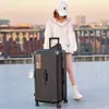 Maleta Deportiva para Niñas, Maleta con Ruedas de Gran Capacidad, Maleta Linda, Ruedas Universales, Caja de Contraseña Engrosada para Equipaje de Mano