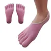 Calcetines de dedos con gel, calcetines de gel, Calcetines invisibles tipo calcetín de barco para cinco dedos, Calcetines de protección para la planta del pie, calcetines de gel, Calcetines para el talón
