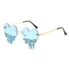 Nuevos Gafas de Sol de Moda con Montura Lágrima Incrustadas de Diamantes Hechas a Mano Brillantes para Fiesta de Graduación Hip Hop Foto Creativas Gafas de Sol para Mujer