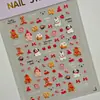 Pegatinas para Uñas de Muñeco de Peluche Lindo Estéreo en Relieve 5D Pegatinas de Arte para Uñas Pingu Pingüino Lindo Estilo Sl Joyería