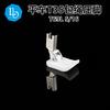 Seis prensatelas planos para máquina de coser de punto recto con ranura T69L5/16 ranura izquierda prensatelas de plástico T35 ranura cable de tracción barril de cuerda incrustado 8mm