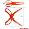 Tijeras para pescado de 25 cm/80 g, controlador de peces de plástico naranja, pinza de material ABS, pinzas para pescado, pinza flotante para pescado, herramientas de pesca para exteriores