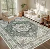 Alfombra Imitación Cachemir Retro Bohemia de Amazon para Sala de Estar, Manta Antideslizante Lavable a Máquina para Sofá, Felpudo Resistente al Desgaste para Dormitorio