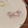 Presilha de Cabelo Estrela com Laço de Strass Presilha Doce para Franja Presilha Lateral Acessórios de Cabelo Fofos para o Dia a Dia Alto Valor