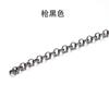 Cadena Metálica de Bronce Chapada en Oro de 2 m en Forma de O Cadena Metálica Color Relleno de Oro Conservante del Color DIY Collar Pulsera Accesorios de Joyería