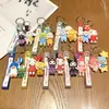 Lindo llavero de Sanrio con colgante de muñeco de dibujos animados para coche, accesorios para bolso, adornos colgantes, pequeño regalo al por mayor